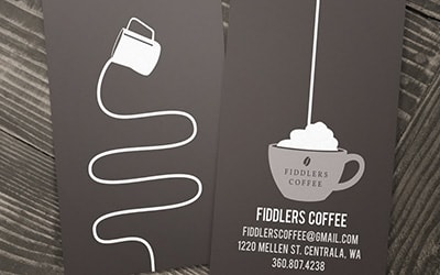 Оригинальный дизайн визиток кафетерия